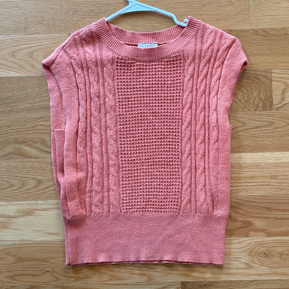 Orange Cable Knit Women's Sweater